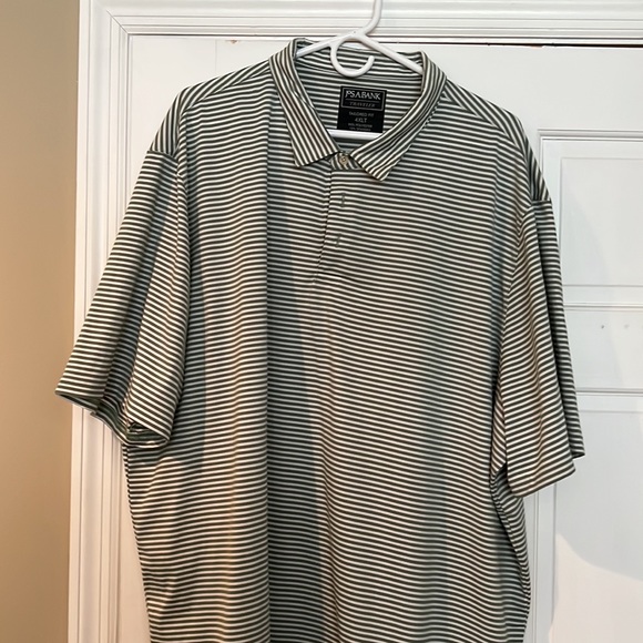 Jos A Bank Traveler Tailored Fit 4XLT performance fabric polo shirt - Picture 3 of 8